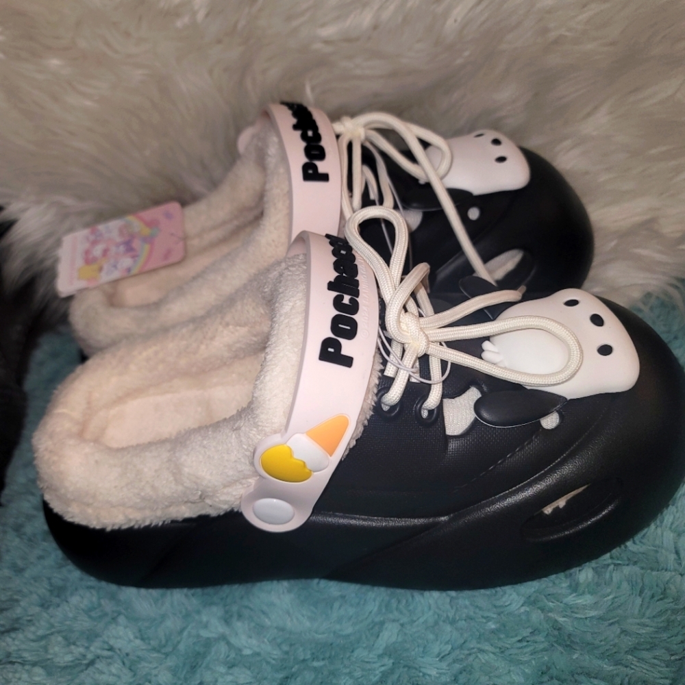 Pochacco Clogs Size 39- 40 Stomp Lined Inside